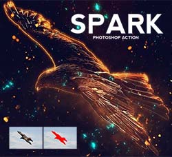 极品PS动作－星火光斑：Spark PS Action